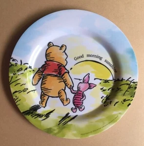 ~ Disney Winnie the Pooh Plate ~ Kids Winnie the Pooh & Piglet Melamine Plate ~ - Picture 1 of 2
