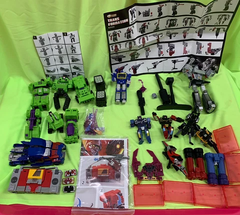 TRANSFORMERS TOYS ACTION FIGURES RERELEASE G1 Gun Megatron Tapes Huge Lot NEW Cover