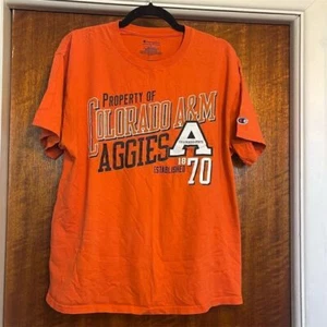 Champion Colorado State Aggies T-Shirt College Graphic Tee Orange L - Picture 1 of 4