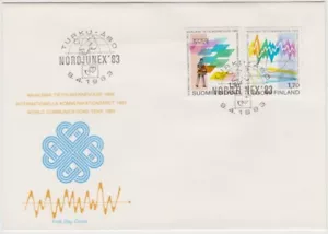 Finlandia FDC 1983 Anno Mondiale delle Telecomunicazioni, come nuovo - Foto 1 di 1
