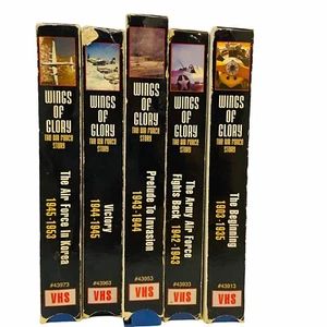 #4235 VTG Wings of Glory  1903-1953 5 tapes VHS tapes - Imagen 1 de 7