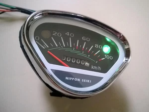 Honda CS90 S90 CL90 ST70 CF50 CL70 SL90 SS50E C320 TT50 Speedometer Gauge Km/h - Picture 1 of 12
