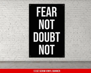 Banner de arte de pared motivacional - No temas dudes No decoración de gimnasio - Imagen 1 de 7