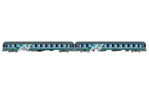 Rivarossi 2-tlg. Set Liegewagen UIC-X \'68, FS XMPR-Farbgebung, Ep. V HR4376 - Bild 1 von 1