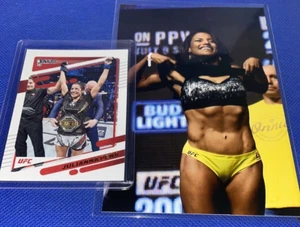 UFC Juliana Pena Sexy Fighter Photo & 2022 Panini Donruss UFC Card Lot - Picture 1 of 4