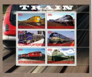 Locomotive, Trains - Lokomotive, Locomotora, Tren, Zug MNH Minisheet of 6 [W01] - Bild 1 von 1