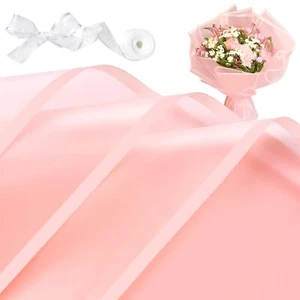20 Sheets Forsted Flower Wrapping Paper Waterproof Bouquet Wrapping Paper wit... - Picture 1 of 7