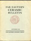 Far Eastern Ceramic Bulletin, September 1948 Blue & White China