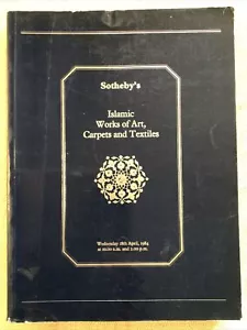 More details for sotheby’s islamic works of art, carpets and textiles 1984 catalogue