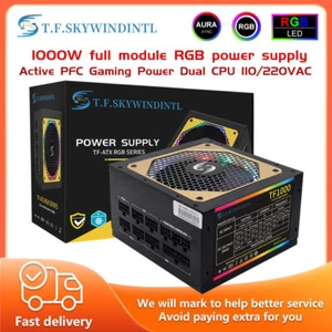 TF 1000W ATX Power Supply, Full Modular 80+ Bronze, RGB Fan with Control Button - Picture 1 of 14