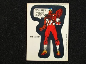 1974 / 1975 TOPPS MARVEL COMIC BOOK HEROES STICKER CARD - THE FALCON - Picture 1 of 7