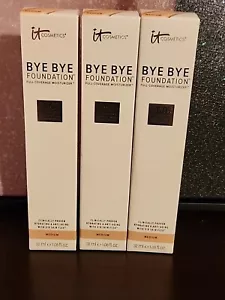 It Cosmetics Bye Bye Foundation SPF 50+ Medium 3 For The Price Of 2. - Picture 1 of 5
