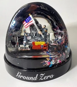 Ground Zero New York Snow Globe w/Red White & Blue Stars Inside 3.5" H - Picture 1 of 16