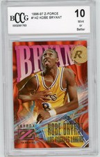 1996-97 Skybox Z-Force Kobe Bryant #142 RC BCCG 10 Mint or Better Rookie Lakers