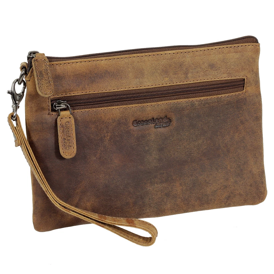 Luxus Leder Banktasche Geldtasche Belegtasche Dokumententasche Greenland Nature