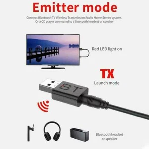 4 en 1 USB Bluetooth 5.0 Transmetteur Récepteur AUX Audio pour Adapte TV / G0V6 - Photo 1/11