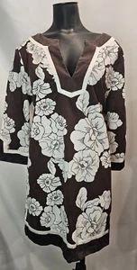 Vestido para mujer Bebe grande marrón blanco floral - Imagen 1 de 8