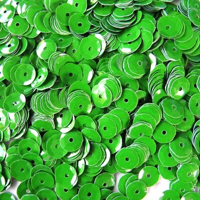 Lentejuelas Verde Crema 5mm Taza Redonda ~1.000 / ~10.000 (25% de Descuento) Piezas Sueltas Foto 1 de 2