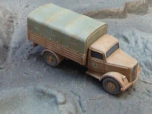 Wiking Minitanks Painted WWII German Opel Blitz A 3T 4x4 Truck Lot #8450B© - Picture 1 of 3