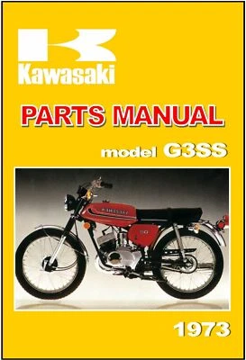 KAWASAKI Parts Manual G3SS G3SS-C 1973 Replacement Spares Catalog List - Image 1 of 4