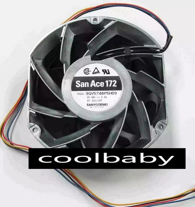1pc NEW San Ace 172 9GV5748P5H09 fan DC48V 2.0A 4pin PWM - Image 1 of 1