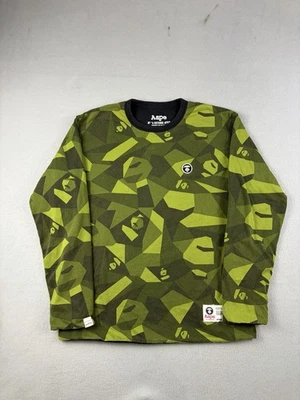 Camisa AAPE by A Bathing Ape Talla Grande Camuflada Manga Larga Reversible BAPE Y2K Foto 1 de 4