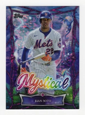 Actualización Topps 2025 Juan Soto #MYS-14 Mystical Insert New York Mets Foto 1 de 2
