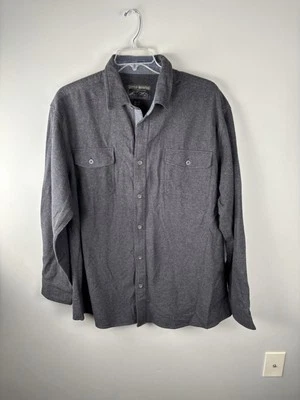 NWT Grizzly Mountain Double Brushed Chamois Button Up Shirt Men's Size XXL Gray - Image 1 of 4