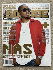 The Source Hip-Hop Magazine #217 January 2008 NAS Scarface Freeway Beanie Sigel - Picture 1 of 2