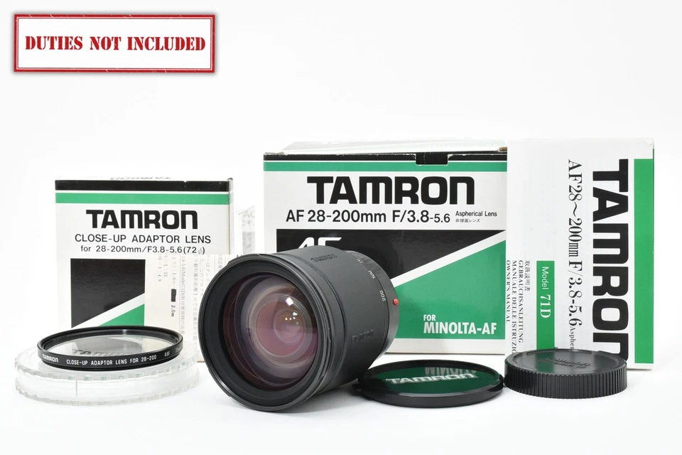 [COMO NUEVO] Lente asférica 71D TAMRON AF 28-200 mm f/3,8-5,6 de JAPÓN Foto 1 de 4