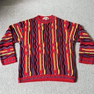 Vintage Kinzoni Kids COOGI Style Multicolored Sweater Size 14 Rare - Picture 1 of 5