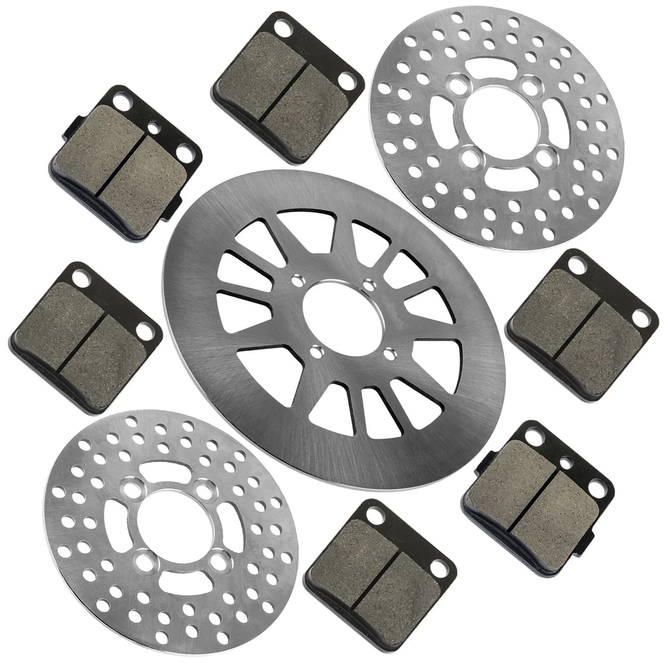 Rotor de disco de freno delantero y trasero con pastillas para Yamaha Warrior 350 YFM350X 1990-2004 Foto 1 de 4