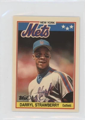 1988 Topps United Kingdom Minis Tiffany Darryl Strawberry #76 - Image 1 of 2