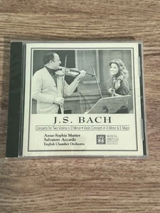 J.S. BACH Mutter Accardo Two Violins In D Minor NEW STILL Sealed CD 1993 - Picture 1 of 3
