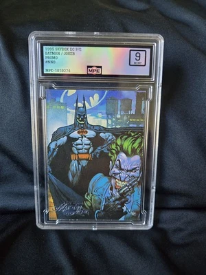 1996 Batman Master Series BATMAN & JOKER PROMO DC MPE 9 PSA Skybox - Image 1 of 2