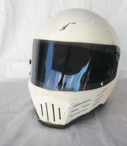 Vtg 1982 SIMPSON Model 32 Racing Helmet White - Picture 1 of 10