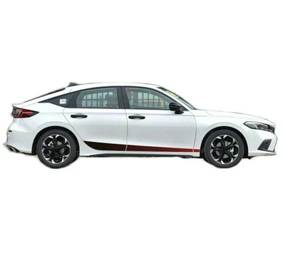 Calcomanía adhesiva de coche con rayas de puertas laterales para Honda Civic hatchback 2019-2023 2 piezas Foto 1 de 4