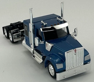 Mini plástico Kenworth W990 cabina plana azul 1/87 HO Logistics 990063 4" Foto 1 de 3
