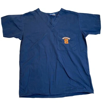 Blusa Médica Syracuse Logo Para Hombres XS Azul Marino Gel Cuello en V Foto 1 de 4