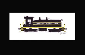 Seaboard Coast Line SW9 #168 11"x17" impresión mate firmada por Andy Fletcher - Imagen 1 de 1