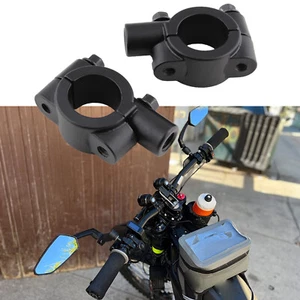 8mm 7/8" Motorcycle Handlebar Mirror Mount Holders Adapter For EBike ATV Scooter - Picture 1 of 8
