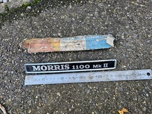 DE COLECCIÓN MORRIS 1100 MKII METAL MALETERO COCHE INSIGNIA BUEN ESTADO USADO Caja de herramientas - Imagen 1 de 7