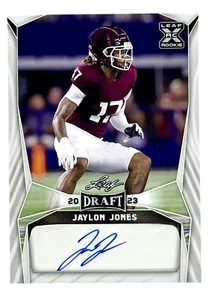 2023 Leaf Draft Jaylon Jones RC Auto Indianapolis Colts - Foto 1 di 2