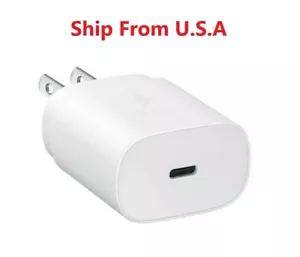 Fast Charger 25W PD Type C Wall / Travel Plug For Samsung Galaxy S21/Ultra Plus - Picture 1 of 3