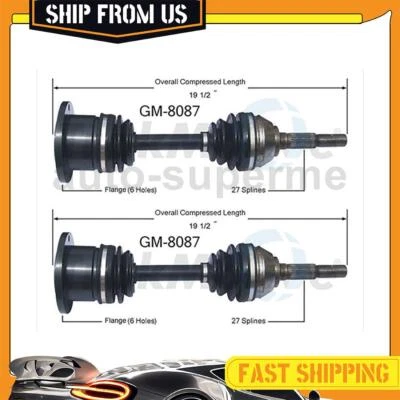 Front CV Axle Half Shaft Joints 2x For 1983-1984 Chevrolet S10 Blazer 2.0L 4WD - Image 1 of 4