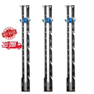 3 Pack Stainless Steel Sliding Gauge Sewing Ruler Ideal Measuring Tool for Quilt - Picture 1 of 12