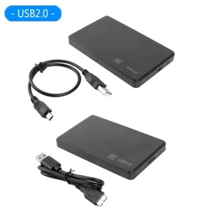 2.5Zoll USB 2.0/3.0 Festplattengehäuse Hülle SATA SSD HDD Externe Mobile Box 3TB - Bild 1 von 13