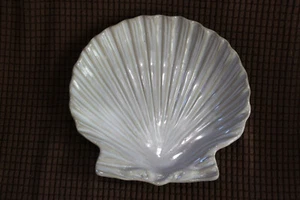 Yankee Candle Scallop Clam Sea Shell Dish 2012 Oasis Ocean Beach Sea Shore - Picture 1 of 2