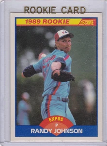 Tarjeta de novato de béisbol Randy Johnson The Big Unit 1989 puntuación RC Expos Yankees M's - Imagen 1 de 2