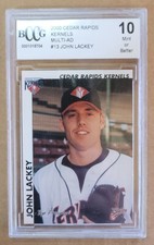 John Lackey 2000 Multi-Ad Midwest League Top Prospects  #6 BCCG 10 Cedar Rapids